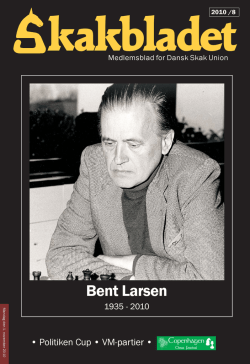 Bent Larsen - Dansk Skak Union