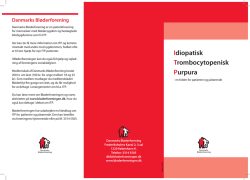 ITP - en folder for patienter og pårørende (pdf)