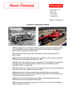 Firestone motorsport historie