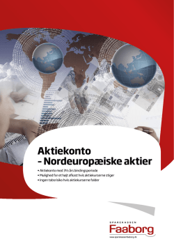 Aktiekonto – Nordeuropæiske aktier