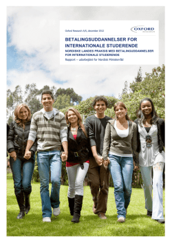 betalingsuddannelser for internationale studerende