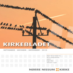 KIRKEBLADET - noerrenissumkirke.dk