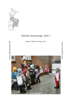 Danske børnesange, bind 1