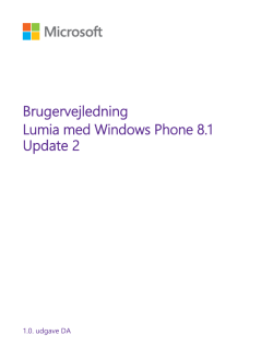 Brugervejledning til Lumia med Windows Phone 8.1
