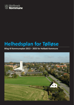 Helhedsplan for Tølløse - Om kommuneplanen