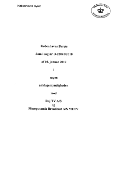 ROJ-TV byretsdom af 10. januar 2012
