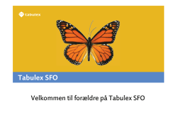 Tabulex SFO - Lindved Skole