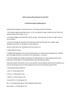 2014_generalforsamling - Grundejerforening Hyldebærgrenen