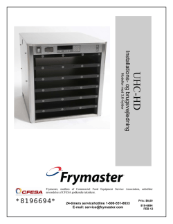 UHC-HD - Frymaster