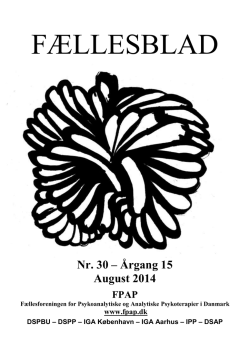 Nr. 30 – Årgang 15 August 2014