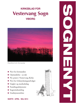 Sognenyt 2014/2 - Vestervang Kirke