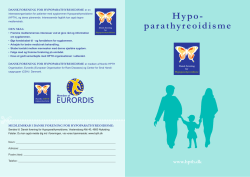 Hypoparathyreoidisme