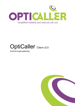 OptiCaller v.2.0 - Android