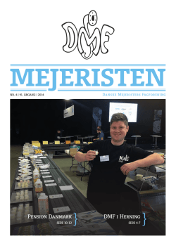 Mejeristen 4 2014 - Danske Mejeristers Fagforening