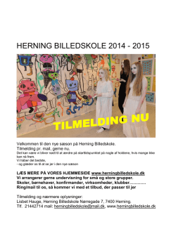 HERNING BILLEDSKOLE 2013- 2014