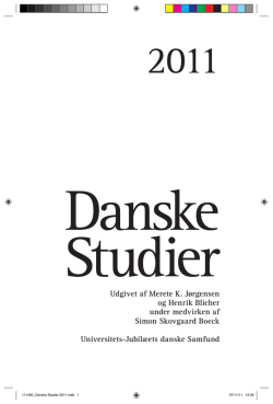 Danske Studier 2011