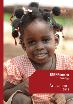 Årsrapport - Børnefonden