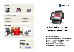 Klik for brochure på touchterminal - E