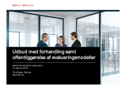 15-01-2015 Tina Braad - DFFU - Dansk Forening for Udbudsret