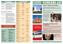 KIRKEBLAD - Albæk & Lyngså Kirker