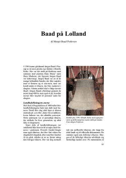 Baad på Lolland - Årbog 2013 - Lolland Falsters Historiske Samfund