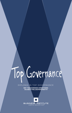 Top Governance uddannelsen