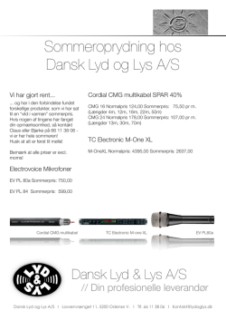 Sommerudsalg.pdf - Dansk Lyd & Lys A/S