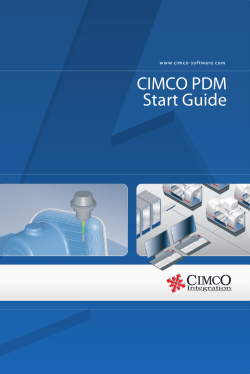 CIMCO PDM Getting Started, DK