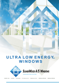 ULTRA LOW ENERGY R WINDOWS