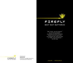 Med ”Firefly - best buy batteries” får du mere for pengene