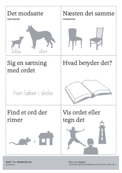 kopiark 3: Kort til ordbogsleg - Hen over bjerget