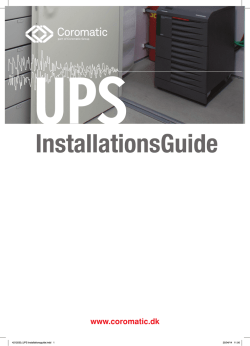 UPS-installationsguide