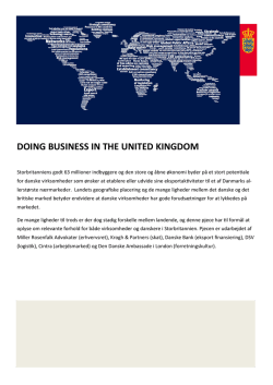 DOING BUSINESS IN THE UNITED KINGDOM