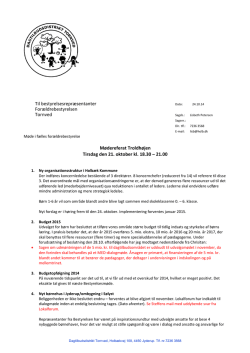 21 Oktober 2014 - Dagtilbudsdistrikt Tornved