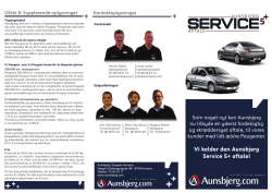 Vi kalder den Aunsbjerg Service 5+ aftale! +