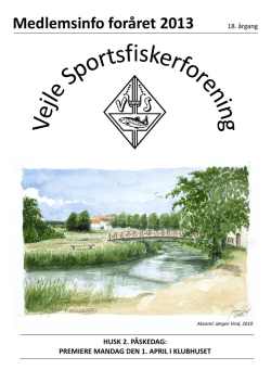 Medlemsinfo Forår 2013 - Vejle Sportsfiskerforening