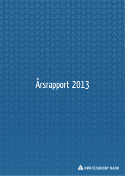 Her kan du se et uddrag af årsrapport for 1/6 2013