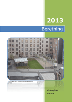 Referat - A/B Bellmansgade 7-37