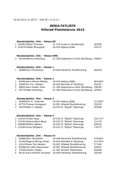 Landsdelsskydning 15 meter 2015