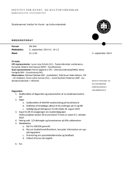 Referat af SB-møde 14.01.13 - Overvejen 54