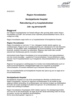 Hvidovre Hospital Projektdirektør til byggeri på Hvidovre Hospital