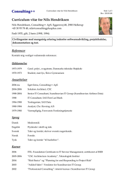 CV UDDYBNING - Maria Ronnenberg