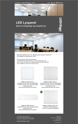 LED guide DK feb 2014 (PDF/ 72 KB) - THORN