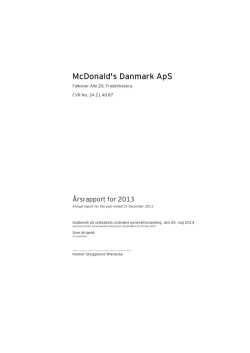 Gabriel Holding A/S – Summary of the 2013/14 annual report