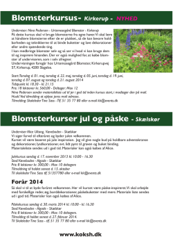 Blomsterbinding - Hindsgavl Slot