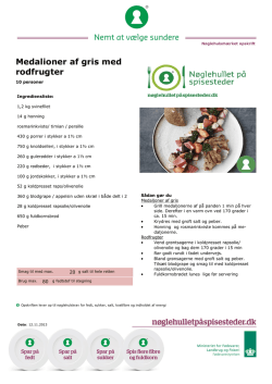 Kalveculotte med sellerigratin og svampesauce - 2014-15