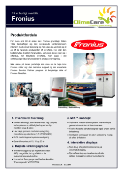 Fronius - Risskov Teknik & Solar