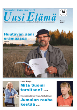 Huutavan ääni erämaassa Jumalan rauha kestää sivu 6 Mitä Suomi