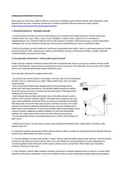 Kangasalan metsäopetuspolun teksti, lyhyt versio