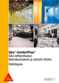 Sika®-ComfortFloor - Urheilulattiat